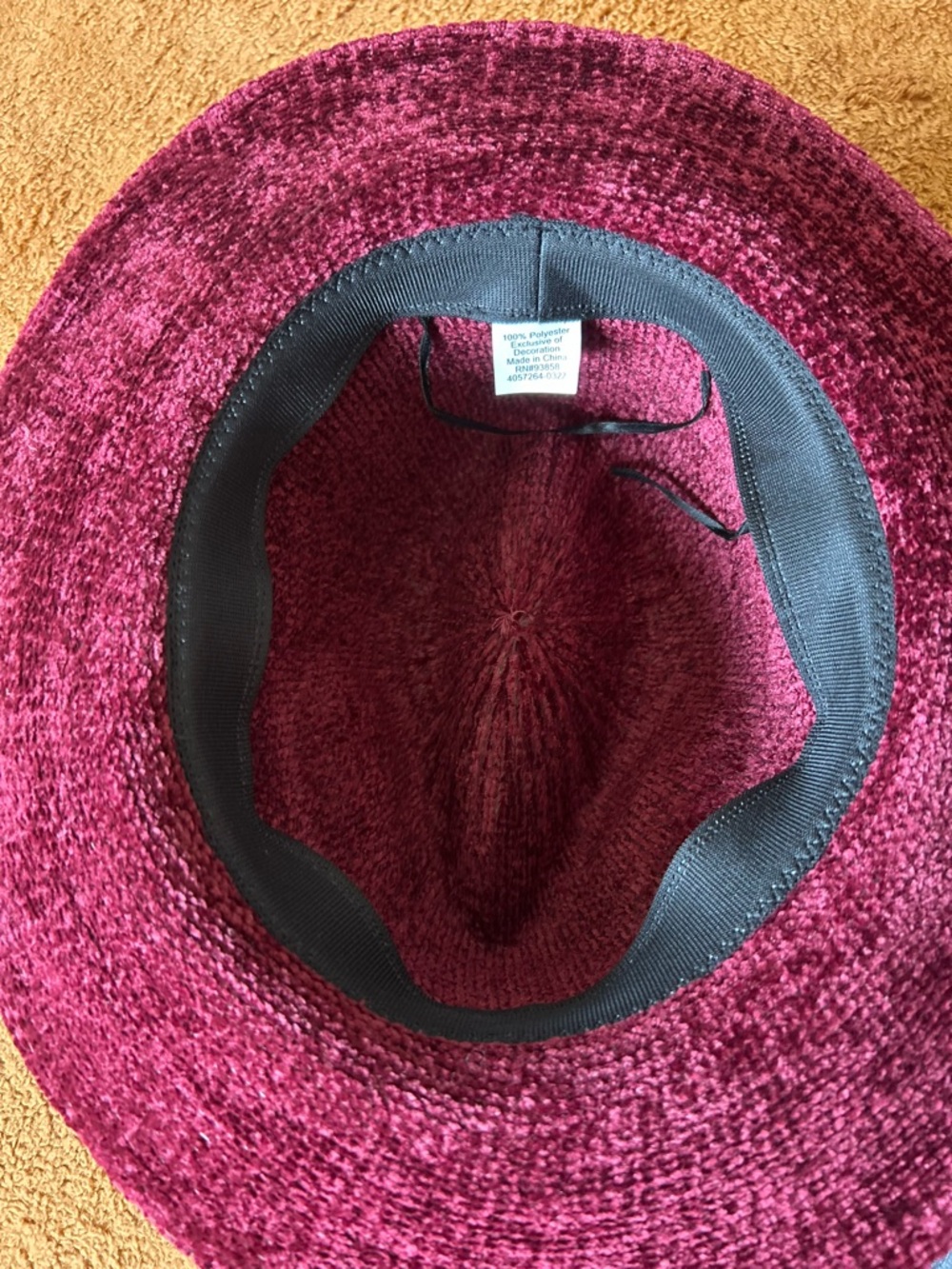Purple Wide-Brim Fedora Hat with Braided Band - Picture 4 of 4